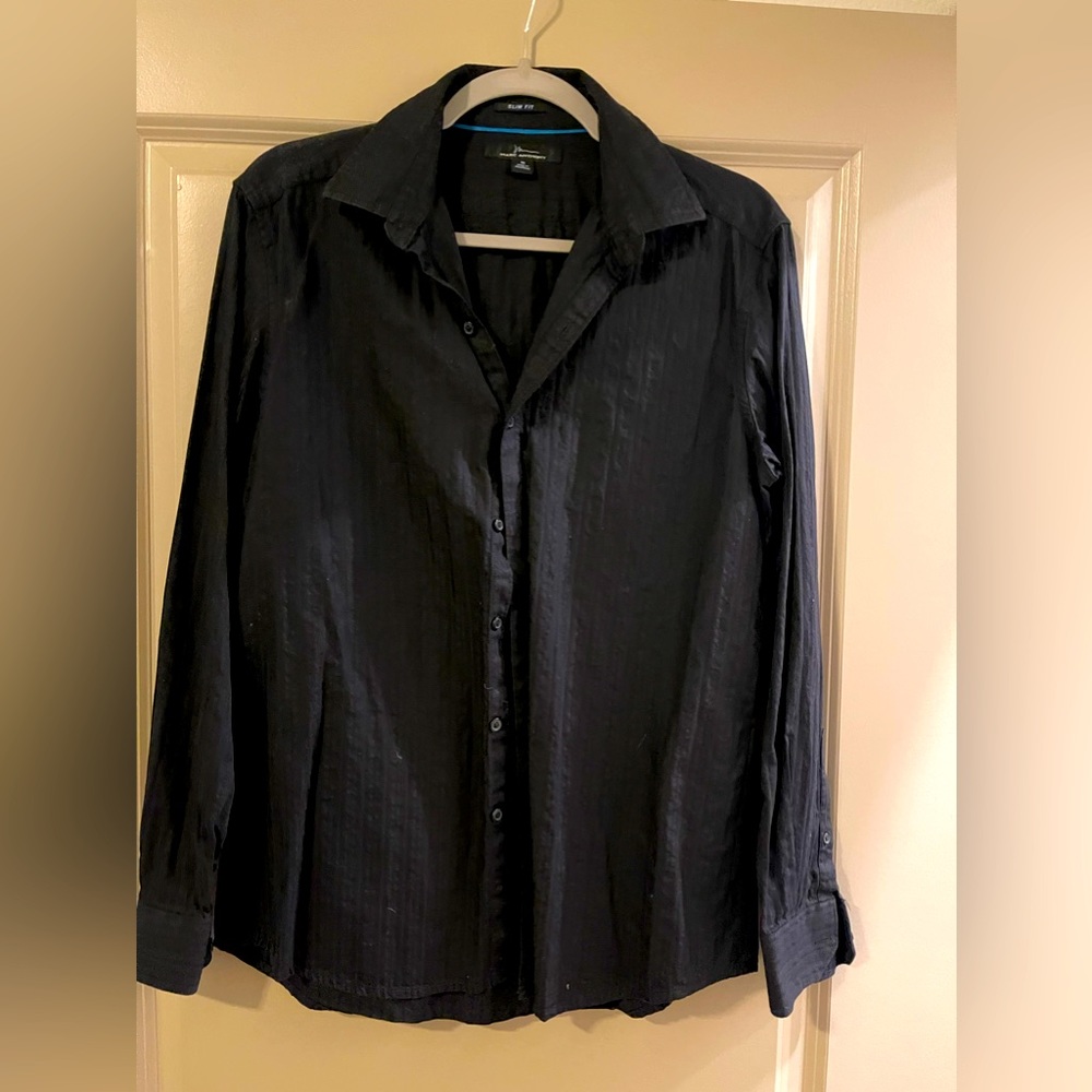 Men’s Black size Medium Marc Anthony Button Down Shirt—slim fit